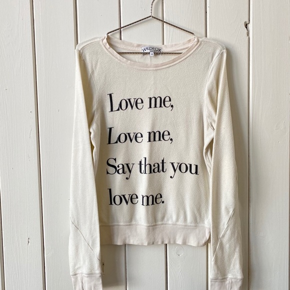 Wildfox Love Me Baggy Beach Jumper - Picture 2 of 7